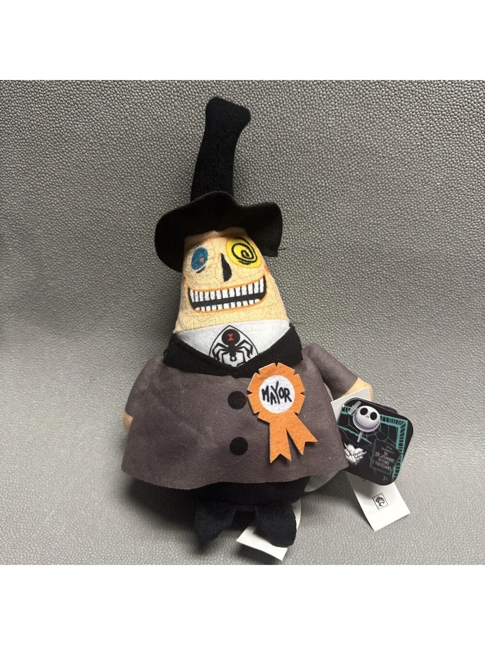 Disney Tim Burton The Nightmare Before Christmas Mayor Plush Toy 10” Just Play